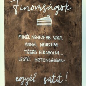 Fa tábla - Finomságok